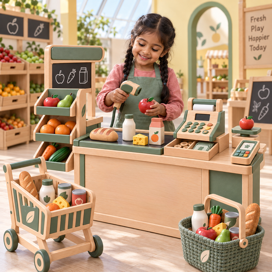 Torenvi Little Market Shopping Set